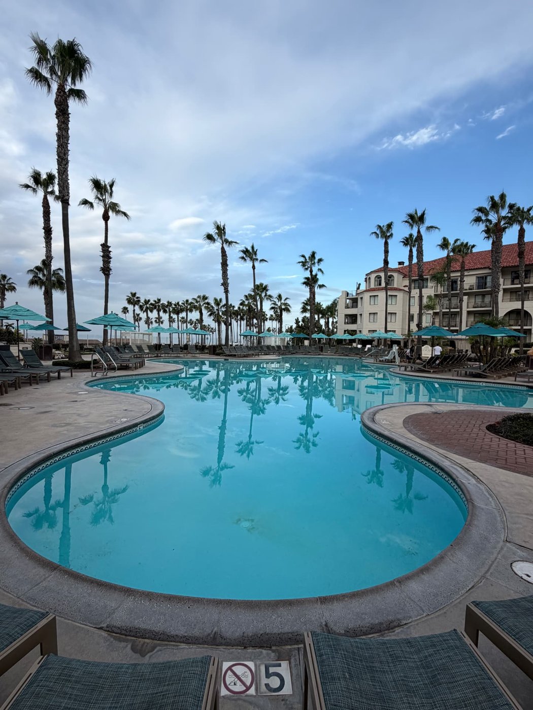 The pool at the Hyatt Regency Huntington Beach